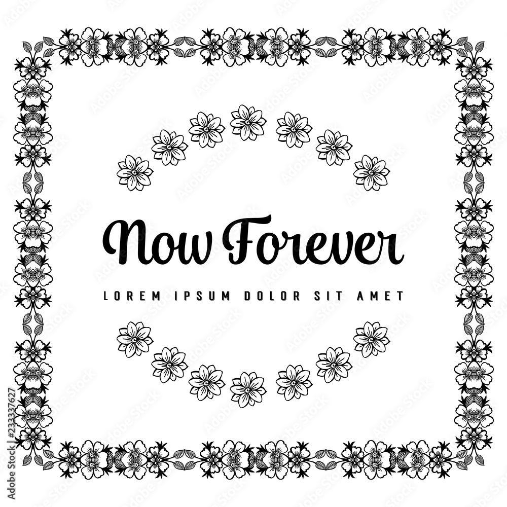 Card with beautiful floral hand draw Card with beautiful floral hand draw