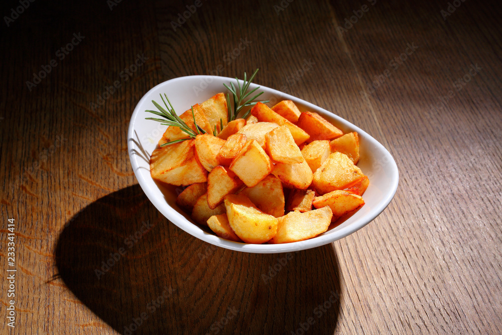 stock photo fried potatoes in a white plate stock photo fried potatoes in a white plate