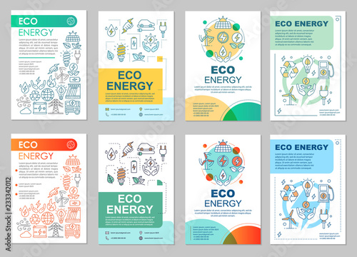 Eco energy brochure layout photo