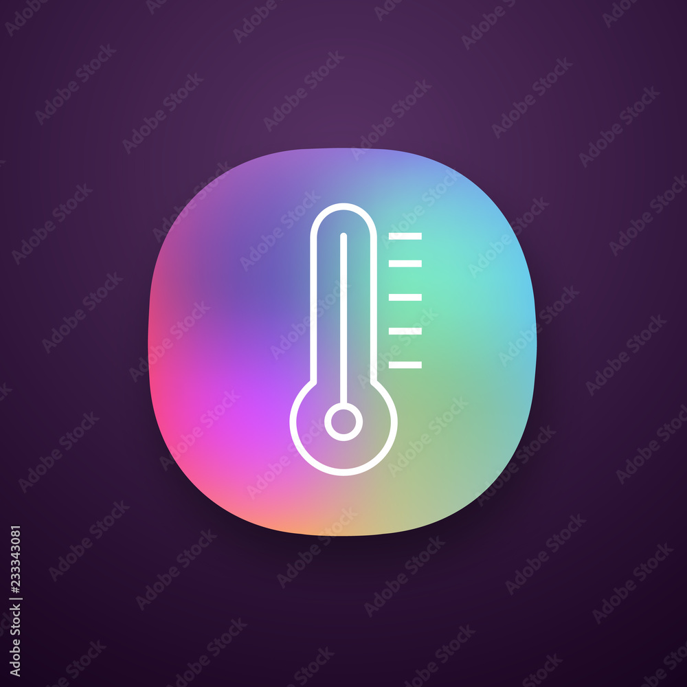 Thermometer app icon Thermometer app icon
