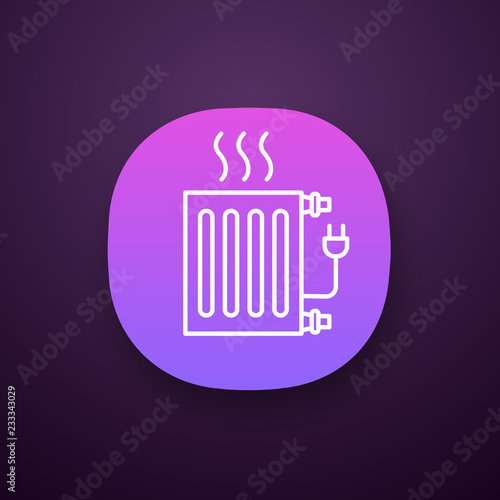 Electric radiator app icon