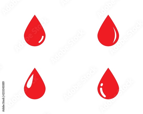 Blood logo vector icon illustration design 
