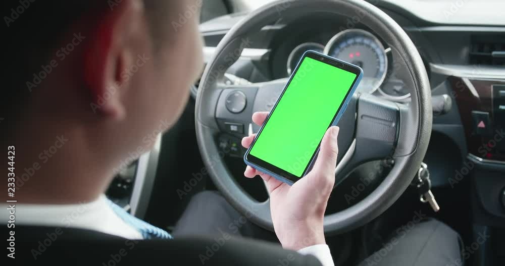 phone with green screen phone with green screen