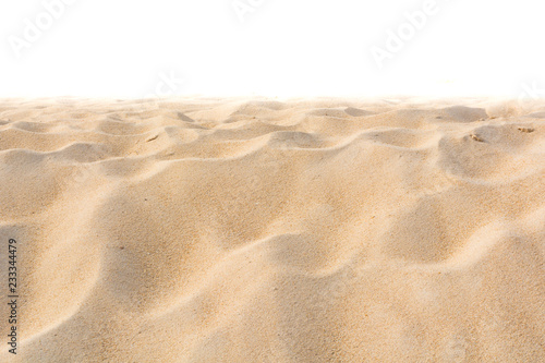 Sand texture on white background