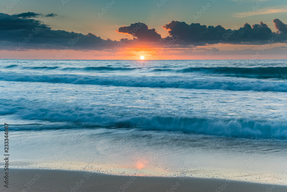 Vibrant Sunrise Seascape