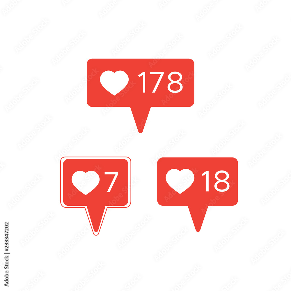 Social like counter. Social media vector illustration of web counter Social like counter. Social media vector illustration of web counter