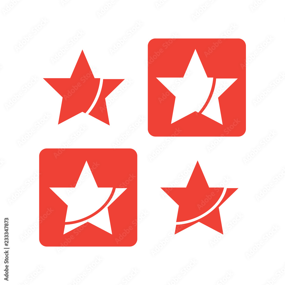Rising stars vector logo. Star symbols isolated. Star emblems vector collection Rising stars vector logo. Star symbols isolated. Star emblems vector collection