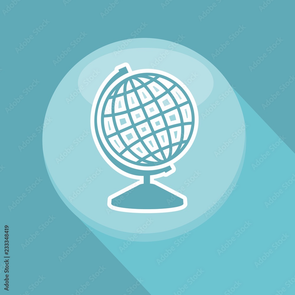 Vector illustration of a icons back to school - globe Vector illustration of a icons back to school - globe