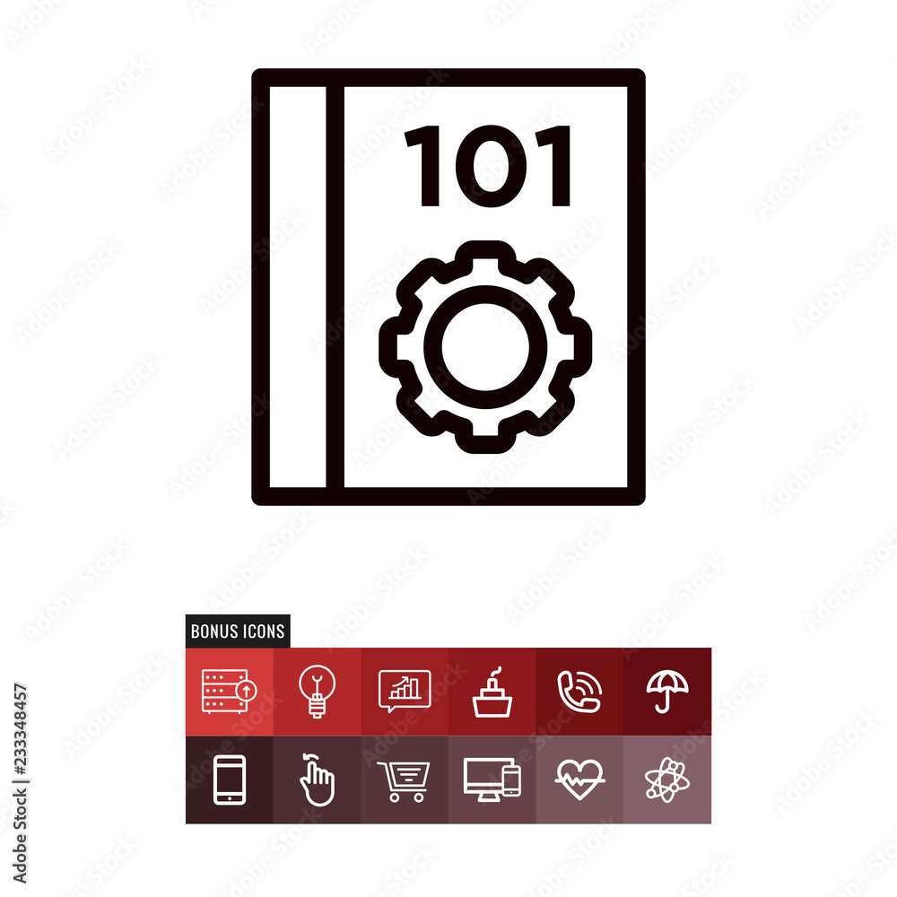 Manual vector icon Manual vector icon