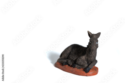 Принти на полотні Crib donkey, white background