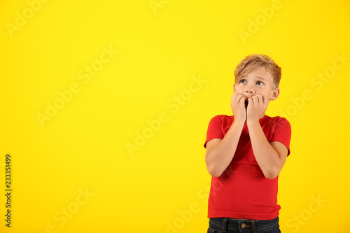 Emotional boy after making ...