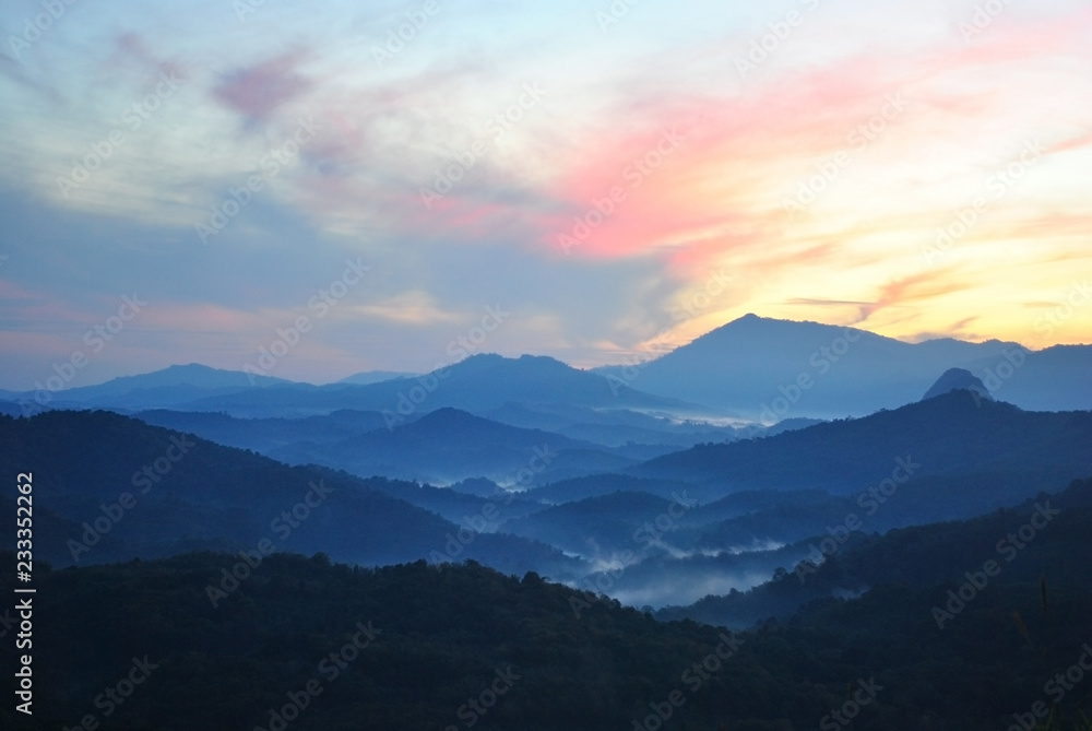 Sunrise in Mountain Sunrise in Mountain