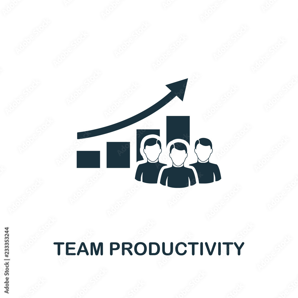 Team Productivity icon. Premium style design from teamwork icon collection.  UI and UX. Pixel perfect Team Productivity icon for web design, apps,  software, print usage. Stock Vector | Adobe Stock