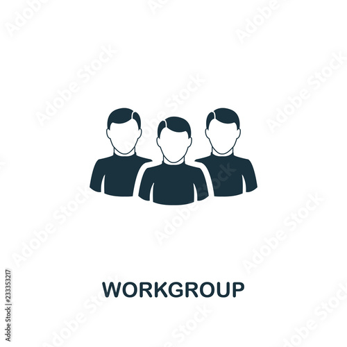 Workgroup icon. Premium style design from teamwork icon collection. UI and UX. Pixel perfect Workgroup icon for web design, apps, software, print usage.