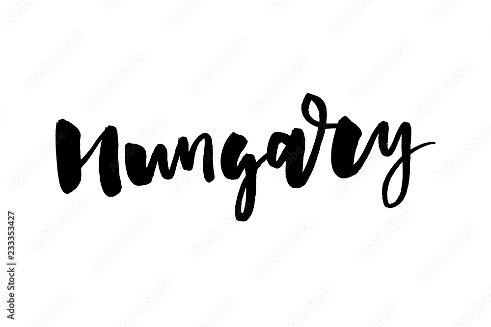 slogan Hungary flag. The national symbol of the Hungary with the lettering name of the country. slogan Hungary flag. The national symbol of the Hungary with the lettering name of the country.