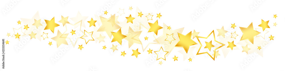 Shining Golden Stars Border Shining Golden Stars Border