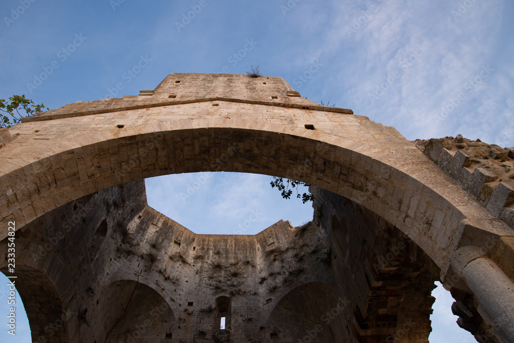 ruins of an old monastery, San Bruzio,Tuscany,Italy ruins of an old monastery, San Bruzio,Tuscany,Italy