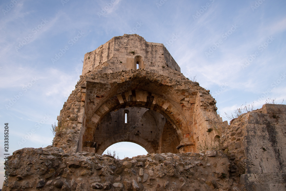 ruins of an old monastery, San Bruzio,Tuscany,Italy