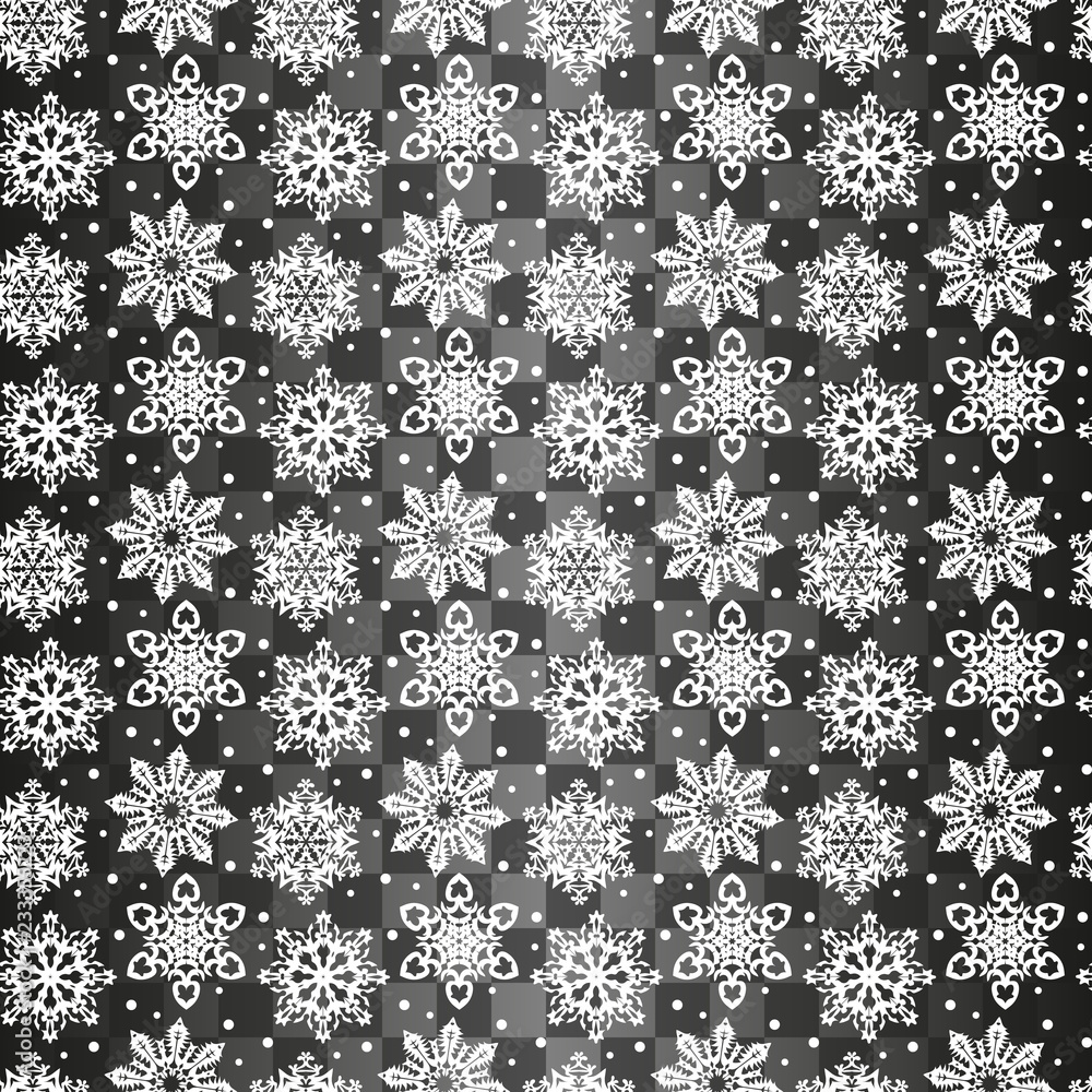 snowflake seamless pattern on a transparent background. Vector illustration. snowflake seamless pattern on a transparent background. Vector illustration.