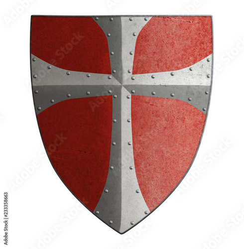 medieval crusader's metal s...