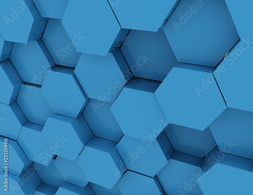 abstract cells geometric background . 3d rendered illustration