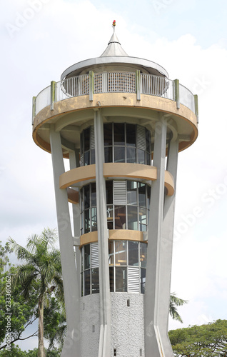 View Tower in Upper Seletar Reservoir park at Singapore photo