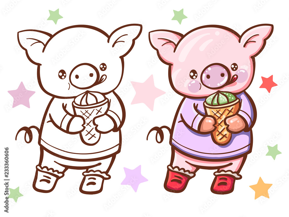 Cartoon pig Cartoon pig