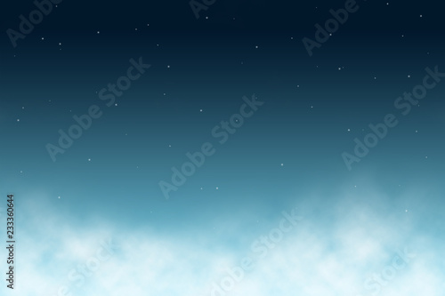 night blue sky with cloud and little stars, night blue sky background, cloud and stars background in blue color