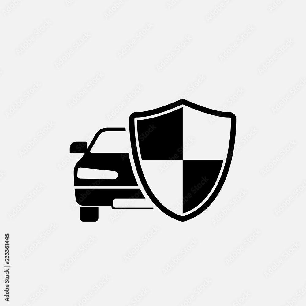 Car insurance icon. Auto insurance symbol. Flat design. Stock - Vector illustration. Car insurance icon. Auto insurance symbol. Flat design. Stock - Vector illustration.