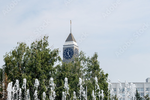 City Clock Tower at Krasnoyarsk City Administration (Krasnoyarsk Big Ben) photo