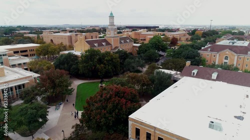 Aerial of The University of North Texas, Denton, 2018 photo