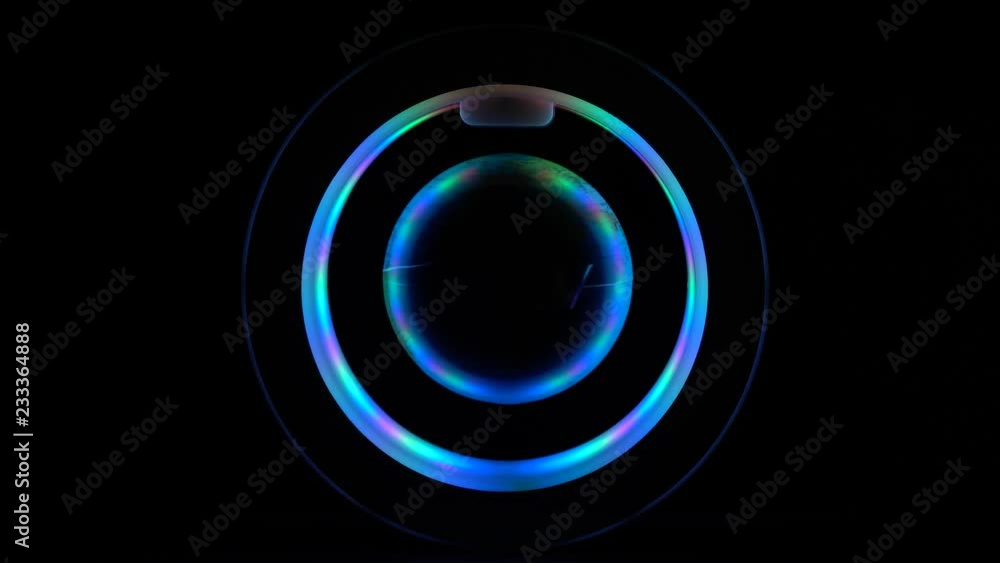 Abstract circles with shaded globe in the center, 4k Abstract circles with shaded globe in the center, 4k