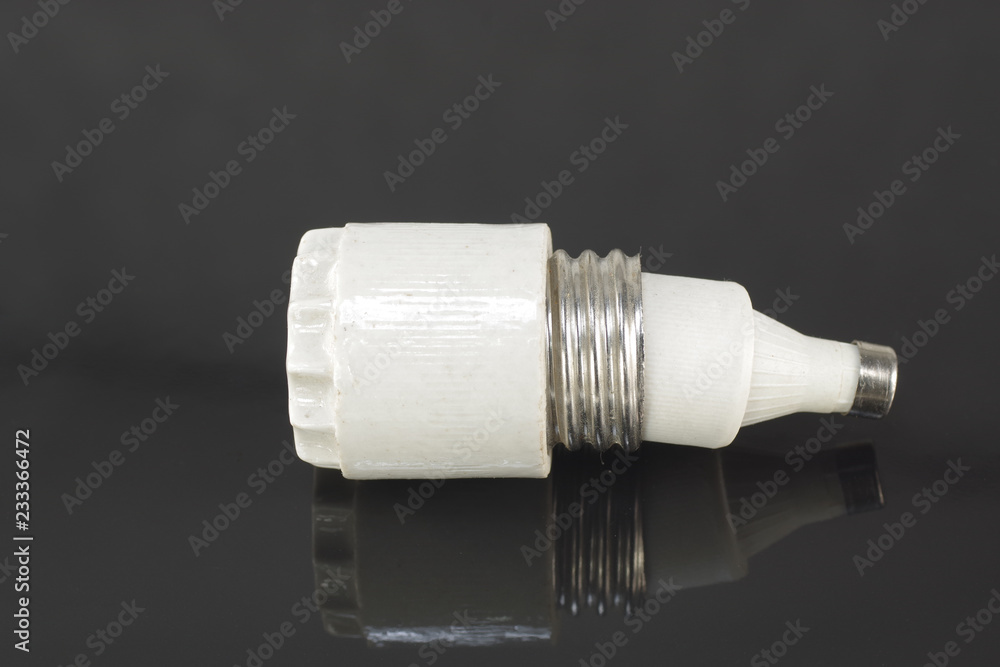ceramic fuse on a black background ceramic fuse on a black background