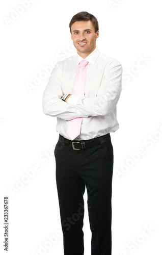 Smiling businessman, over white © vgstudio