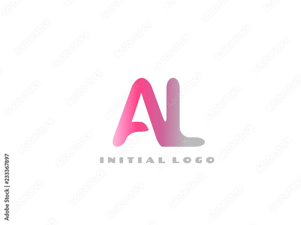 AL Initial Logo for your startup venture