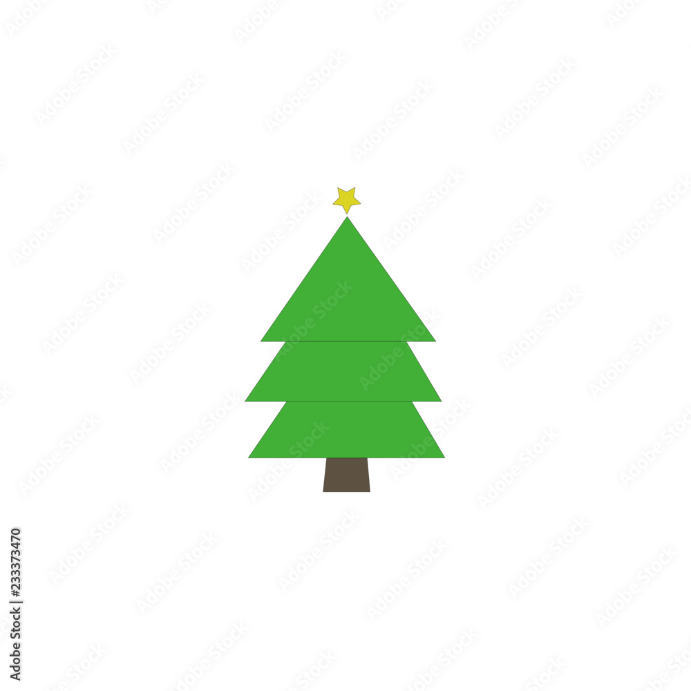 Weihnachtsbaum in grün Icon