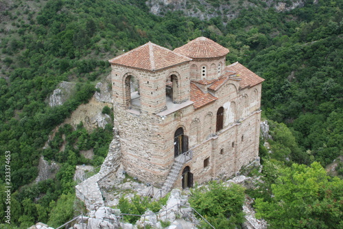 Wallpaper Mural Asen's Fortress identified by some researchers as Petrich  is a medieval fortress in the Bulgarian Rhodope Mountains.  Asenovgrad, Bulgarian, 05,17,2017 Torontodigital.ca
