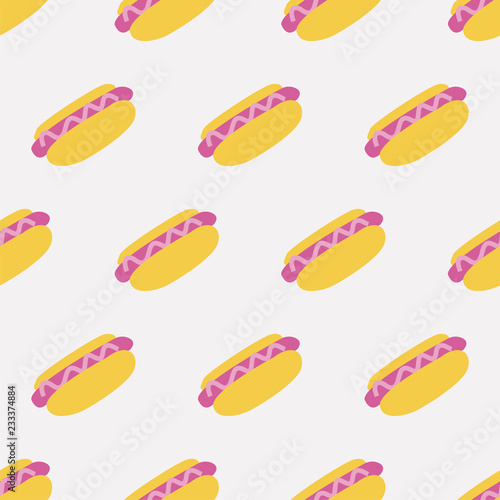 seamless hot dog pattern