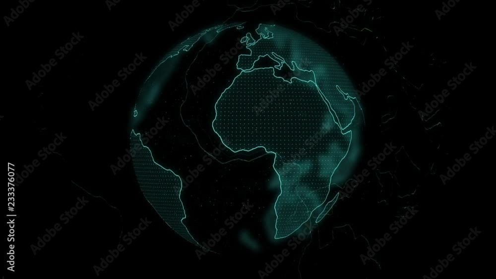 globe on black background globe on black background