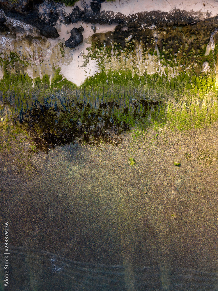 Indonesia, Bali, Padang, Aerial view of Thomas beach