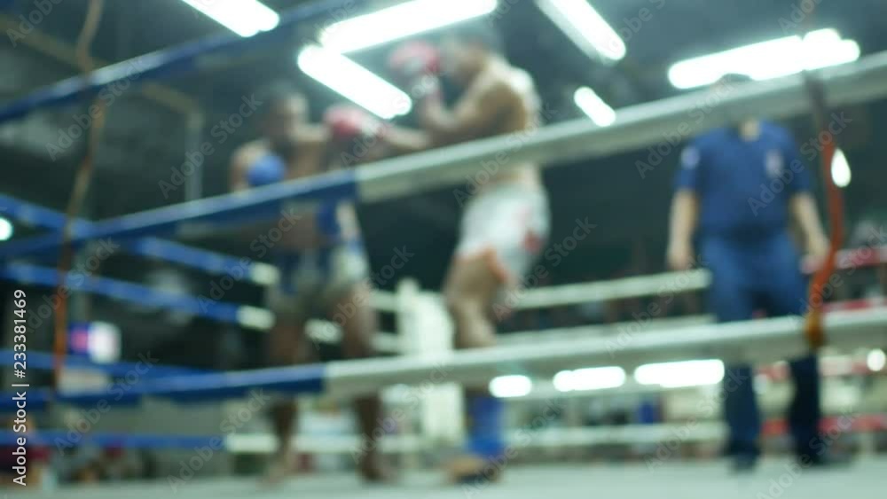 asian men thai boxing are punch and kick together with committee on canvas boxing stadium asian men thai boxing are punch and kick together with committee on canvas boxing stadium