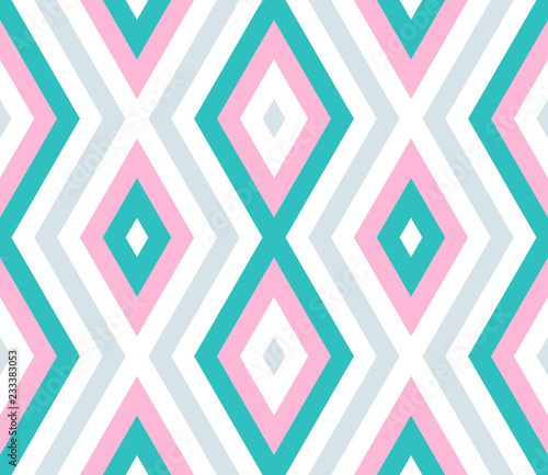 Seamless abstract background with rhombuses. Infinity geometric pattern.  Seamless geometric pattern. Vector illustration.