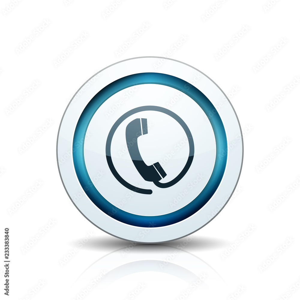 Contact Wire Pfone button illustration Contact Wire Pfone button illustration