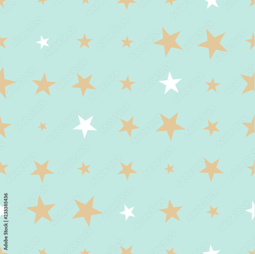 Seamless pattern with hand drawn stars on background. Sky background. Vector illustration. Seamless pattern with hand drawn stars on background. Sky background. Vector illustration.