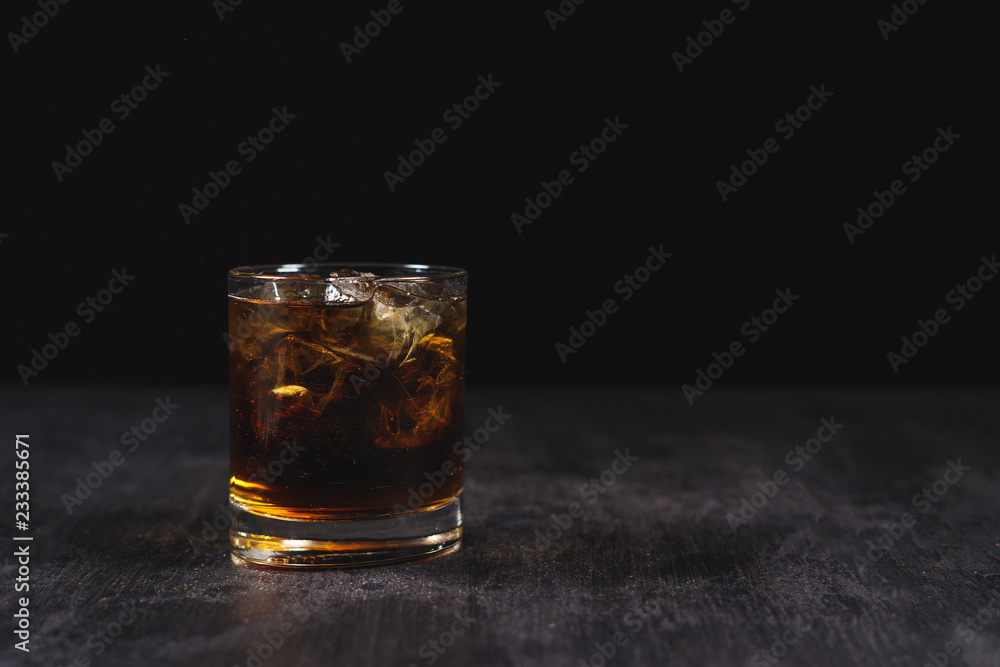 Fresh cocktail on a black background. Alcoholic and Fruit Non-alcoholic cocktails. Fresh cocktail on a black background. Alcoholic and Fruit Non-alcoholic cocktails.