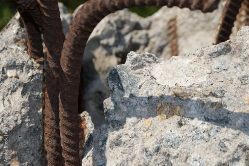 Industrial ruins building details