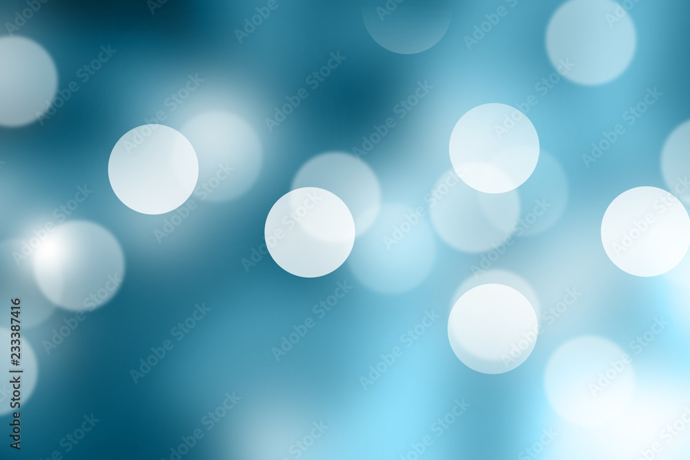 Blue blurred bokeh abstract for background Blue blurred bokeh abstract for background