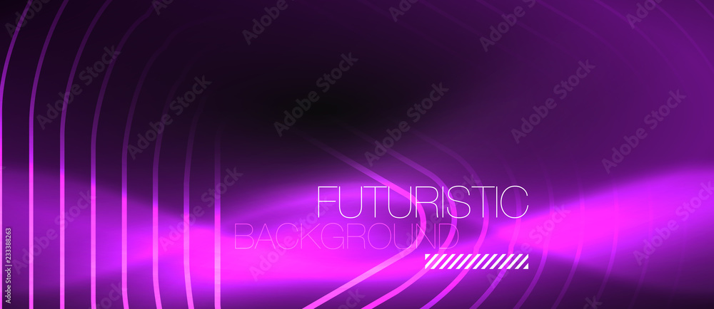Dark black abstract background with neon colors and lines Dark black abstract background with neon colors and lines