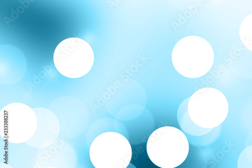 Blue blurred bokeh abstract for background