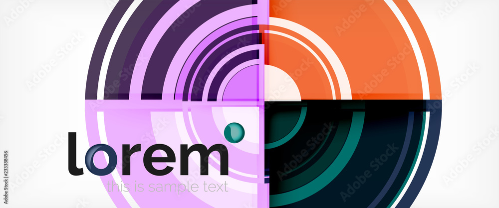 Multicolored round shapes abstract background Multicolored round shapes abstract background